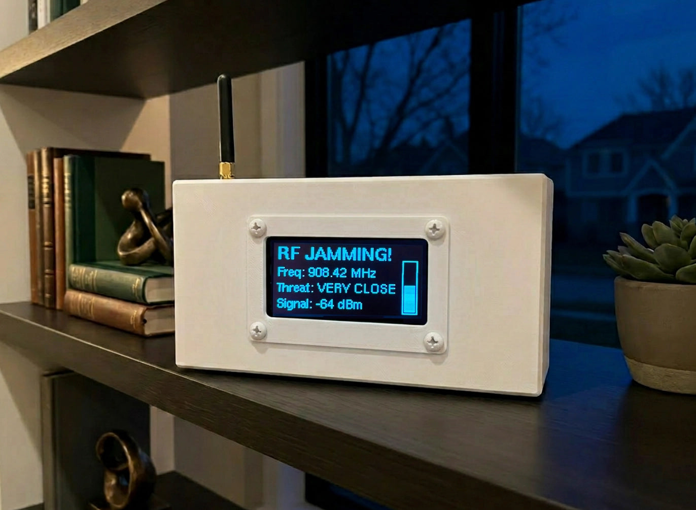 RF Jamming 908 MHz - Ring & SimpliSafe sensors detected